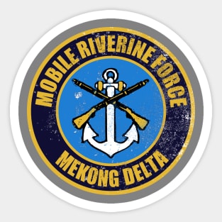 Mobile Riverine Force Patch (distressed) Sticker